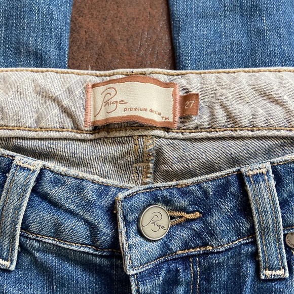 Flared jeans from brand (Paige) great condition and low rise and comfortable. - Picture 2 of 5